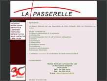 Tablet Screenshot of lapasserelle.be