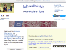 Tablet Screenshot of lapasserelle.com
